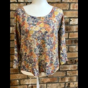 Nally & Millie colorful floral sweater